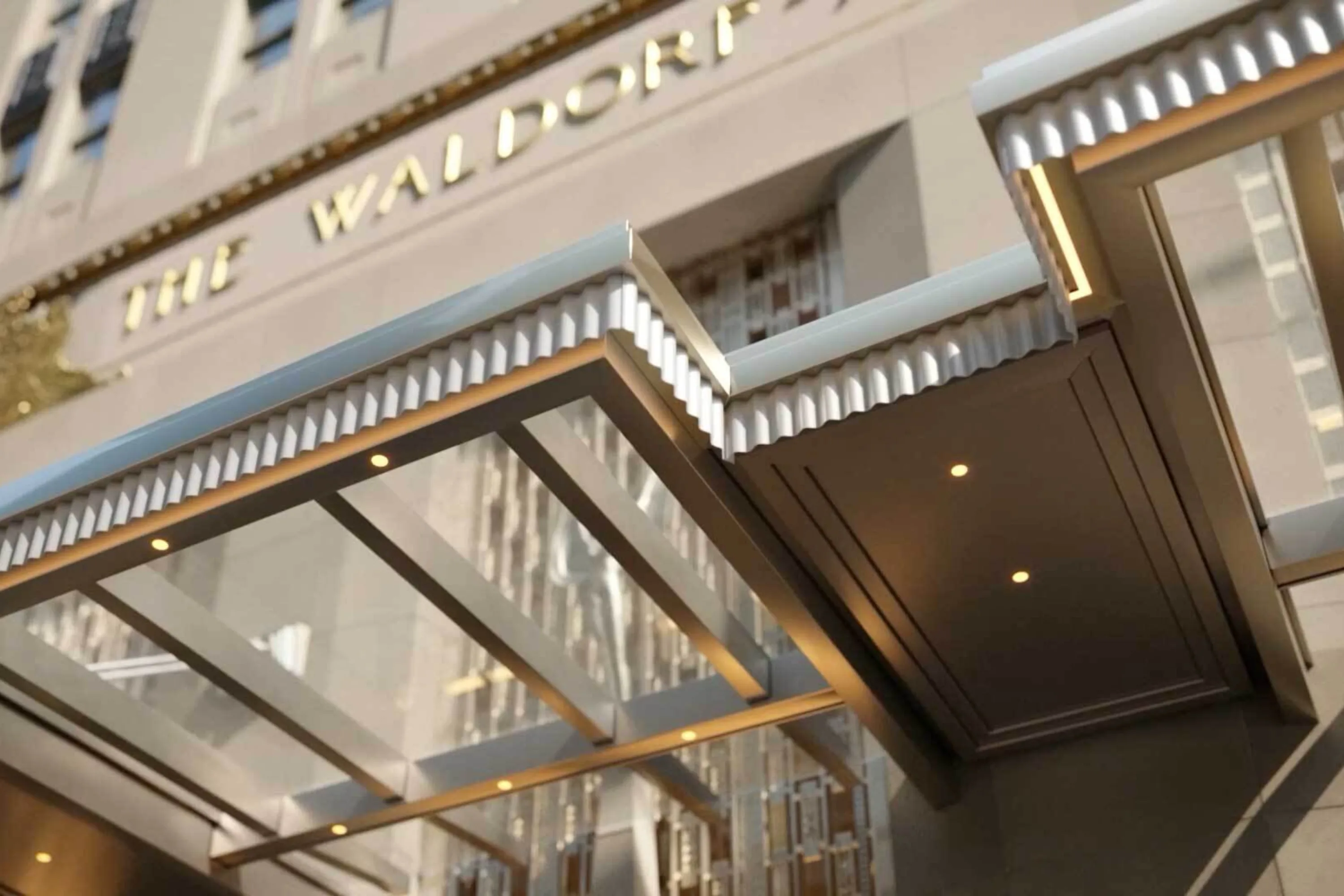 The frontage of a modern hotel