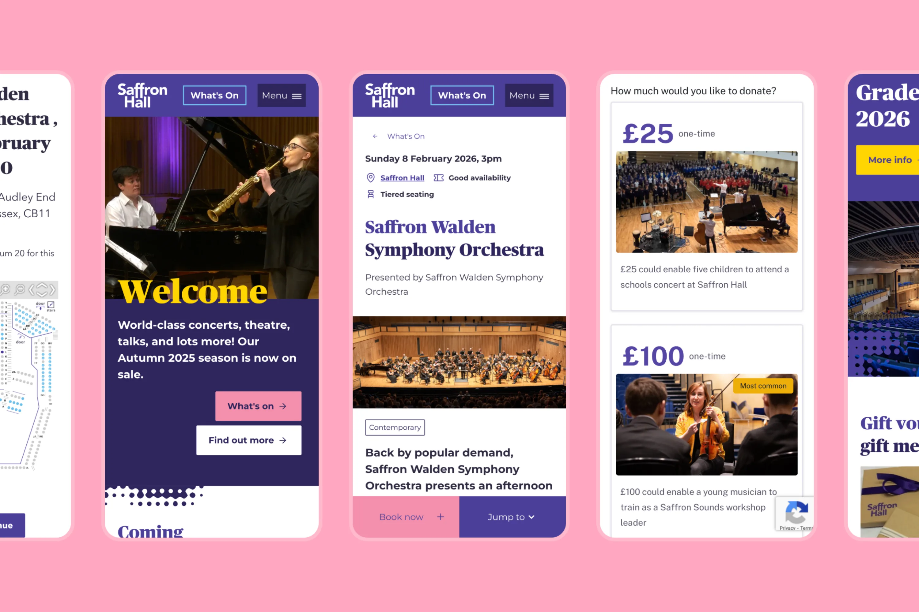 Multiple mobile interface screenshots