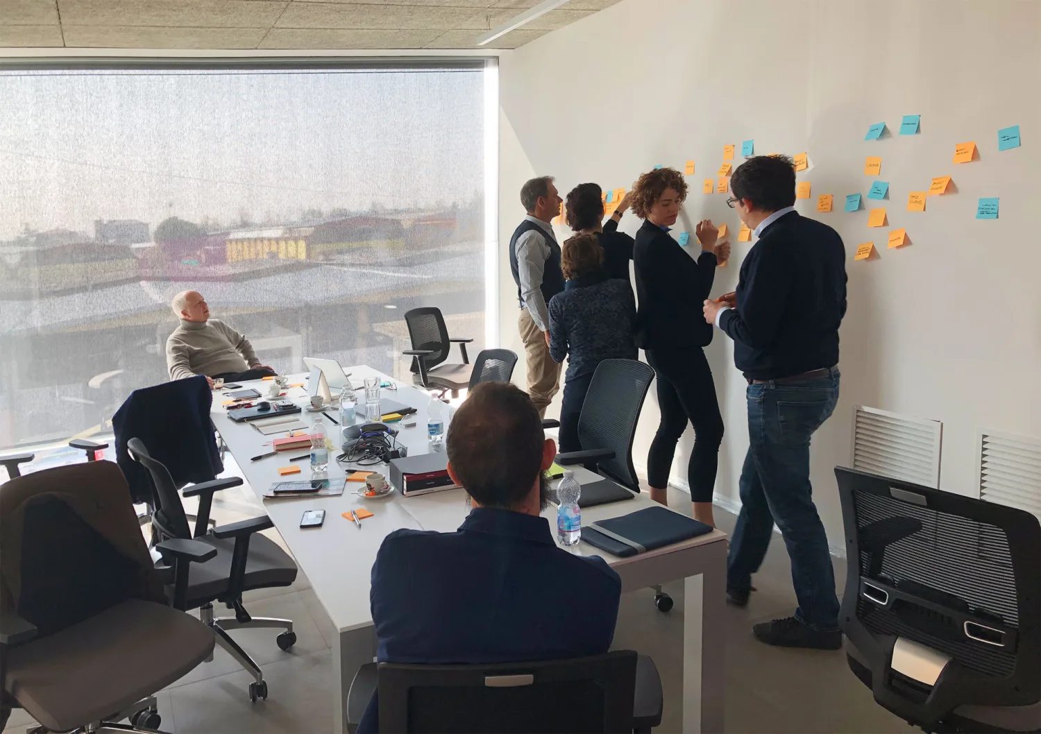 Digital consultancy workshop showing a digital team prioritising various aspects of a website redesign