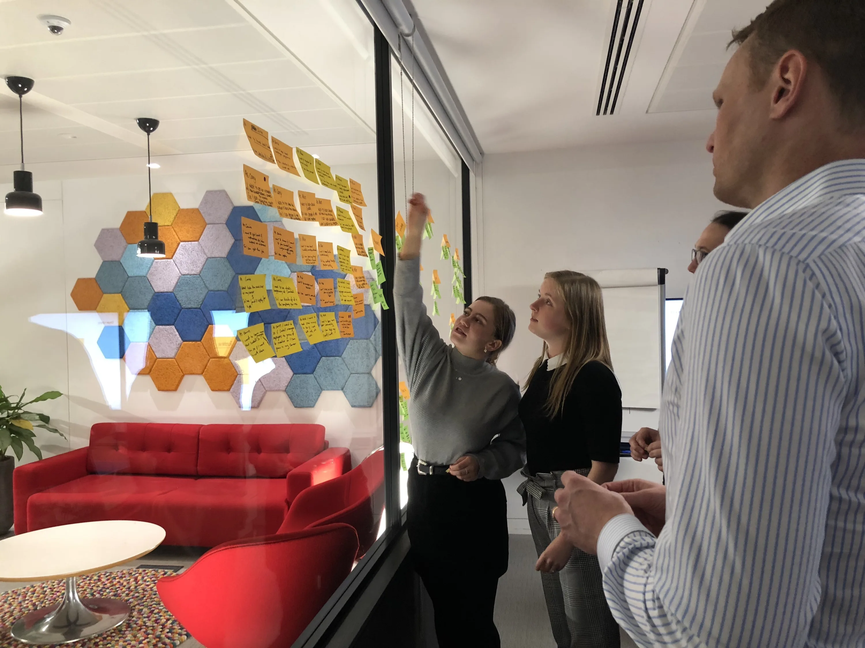 Cundall team members taking part in a UX discovery workshop