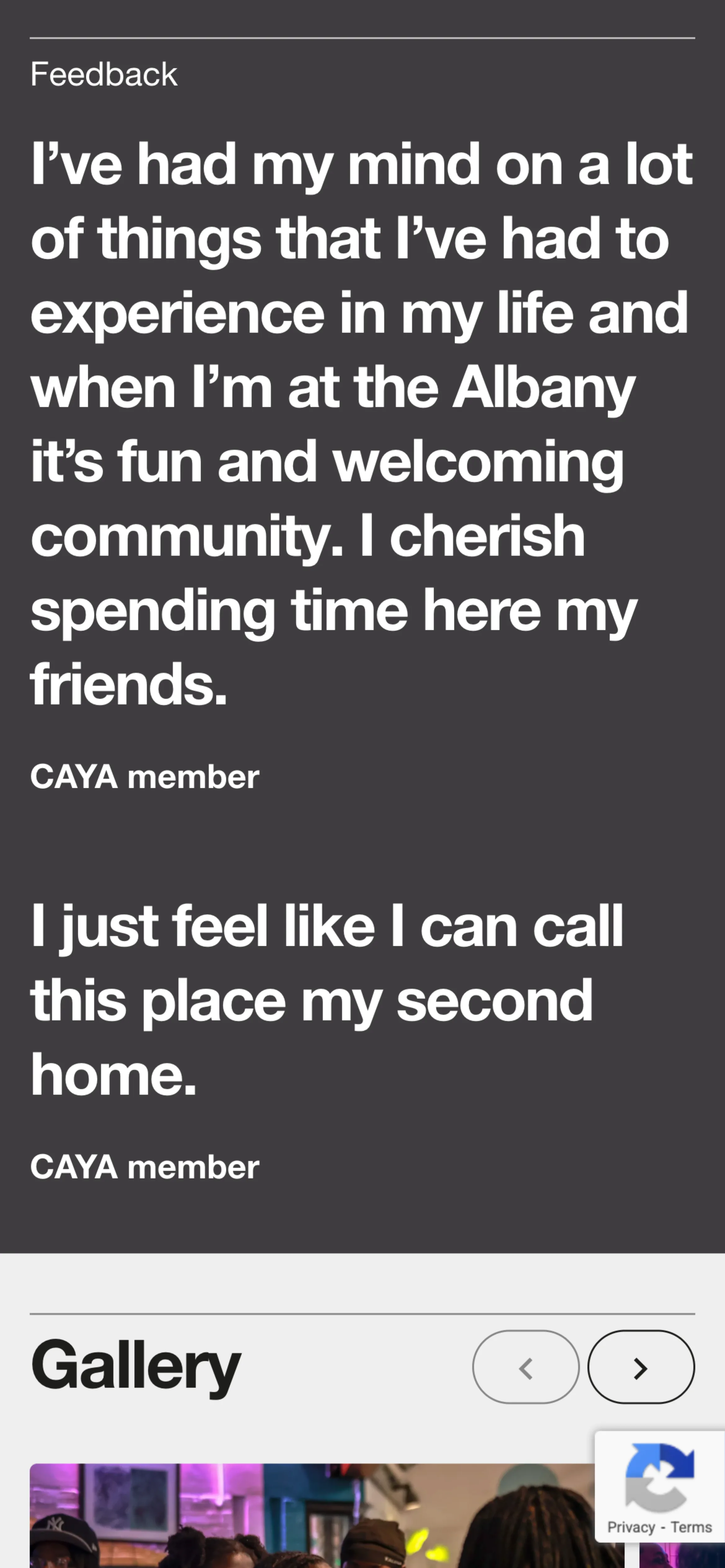 Mobile interface demonstrating different typographic styles