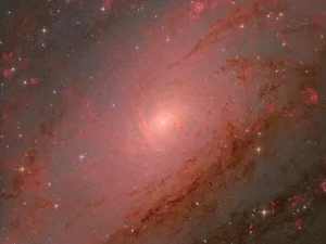 Andromeda core seen as a spiral nebula with a bright centre